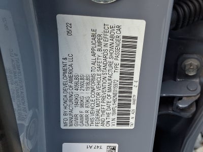 2022 Honda Civic Hatchback Sport Touring