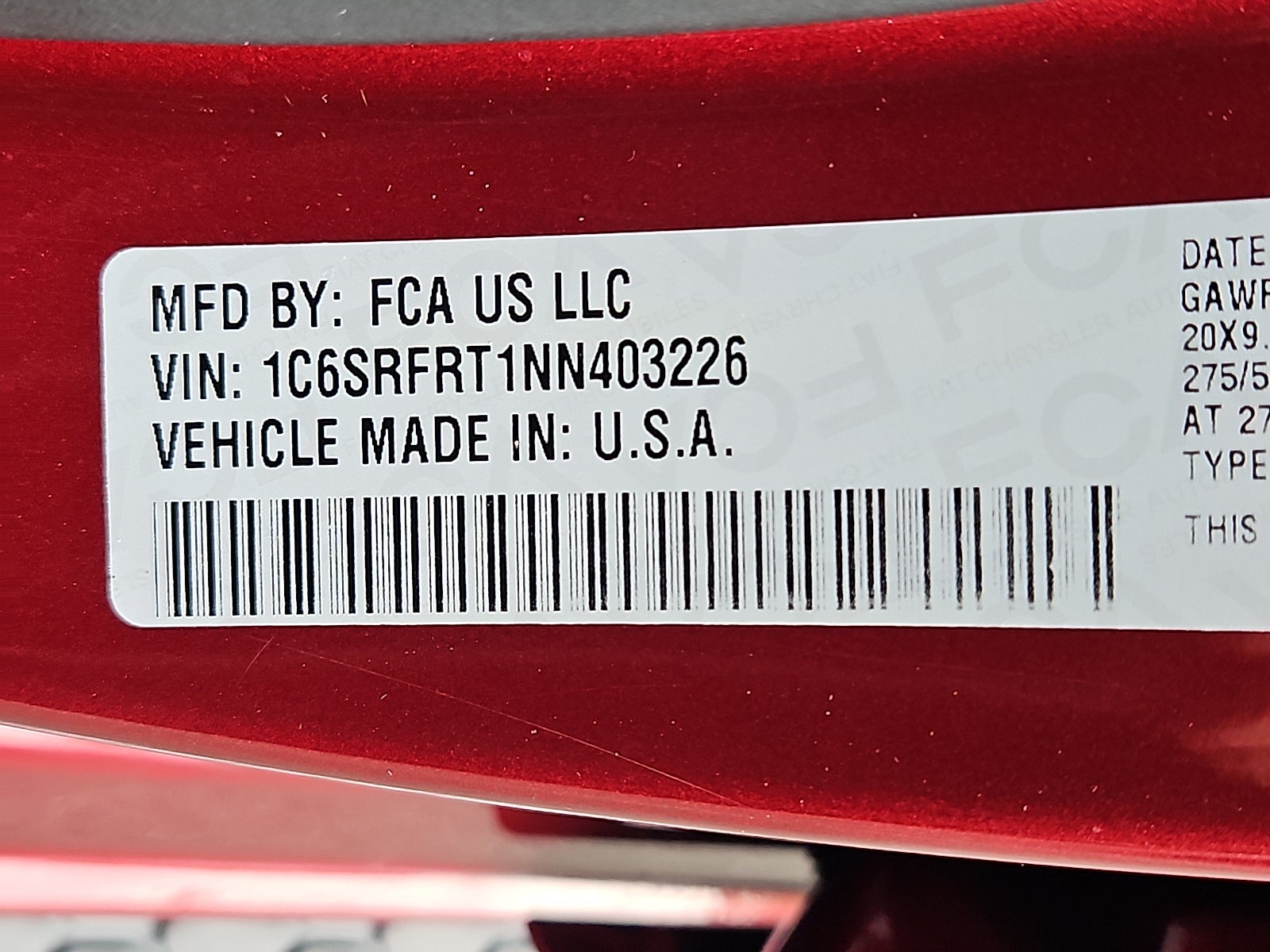 2022 RAM 1500 Laramie Crew Cab 4x4 6'4" Box