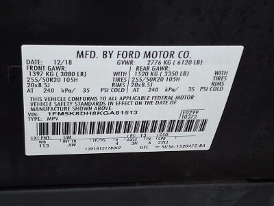 2019 Ford Explorer XLT