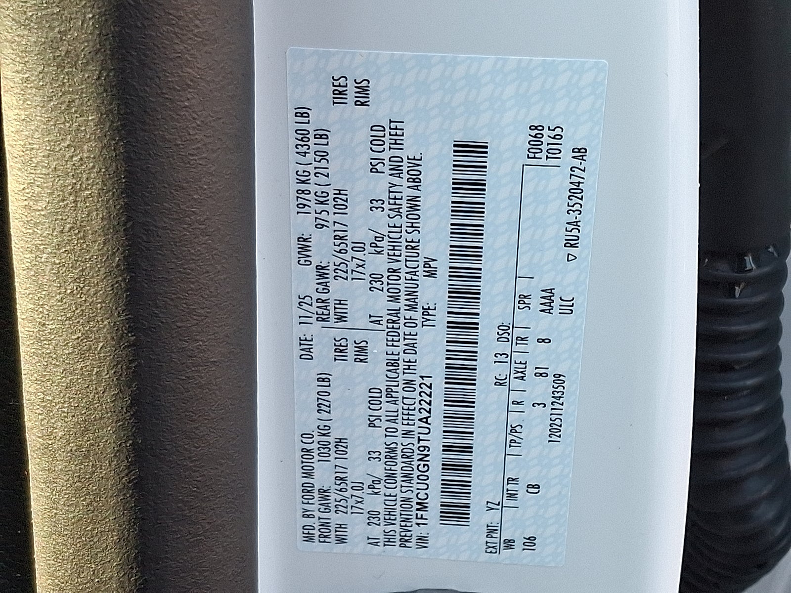 2026 Ford Escape Active