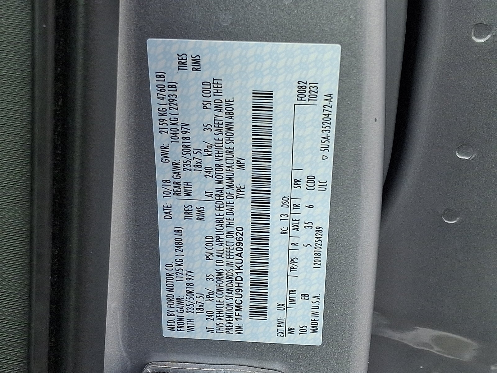 2019 Ford Escape SEL