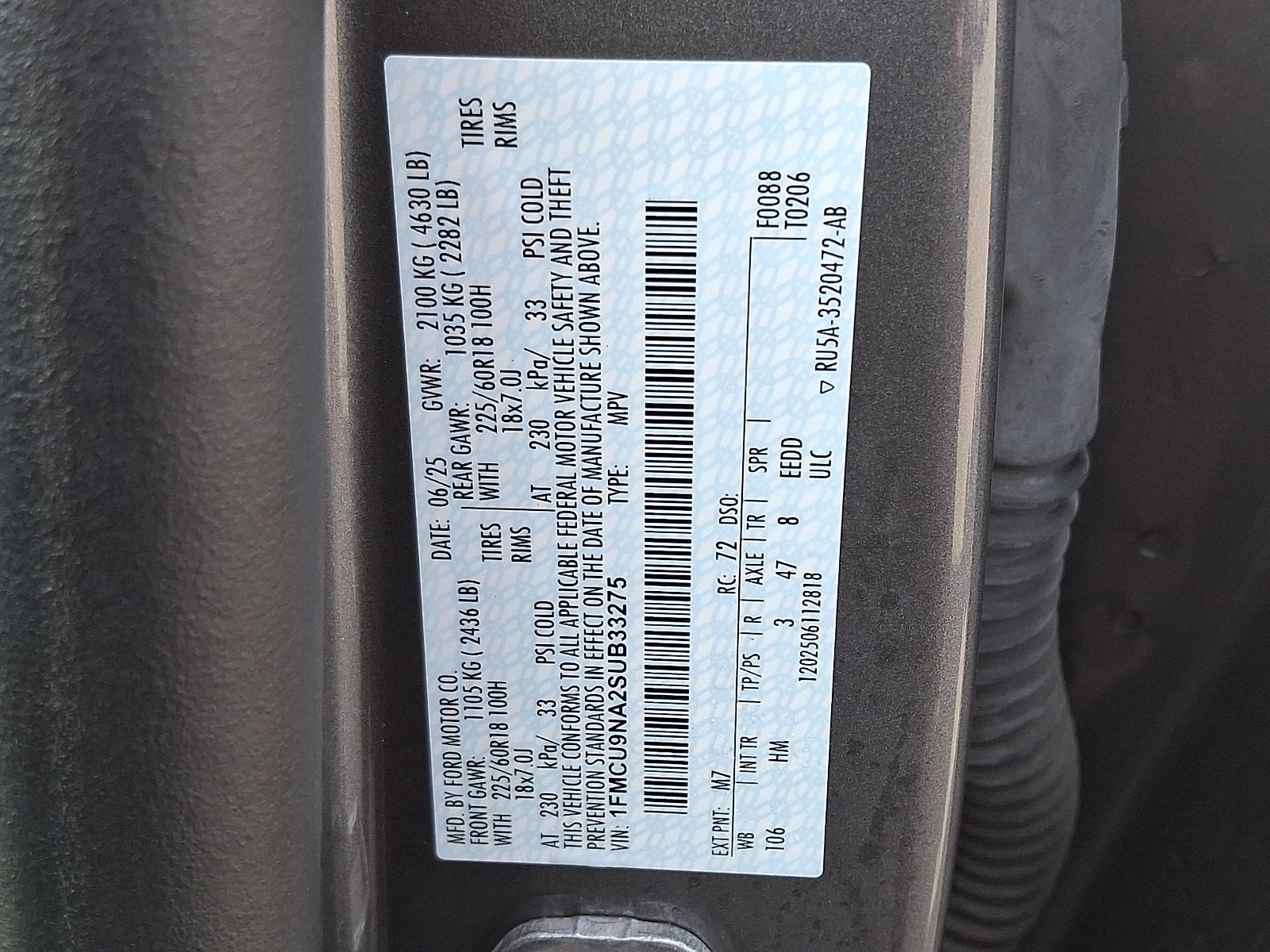 2025 Ford Escape ST-Line Select