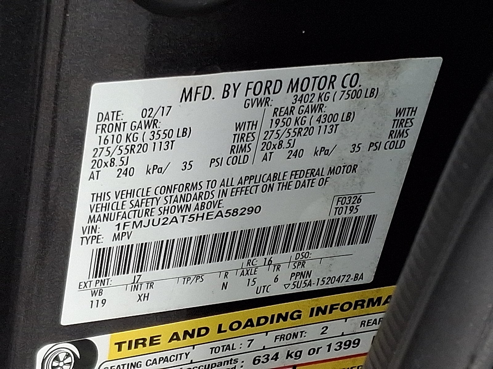 2017 Ford Expedition Limited