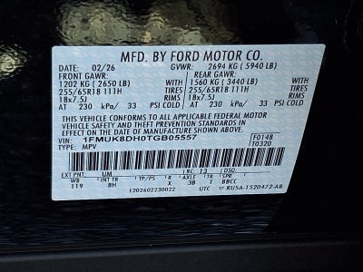 2026 Ford Explorer Active w/200A Pkg