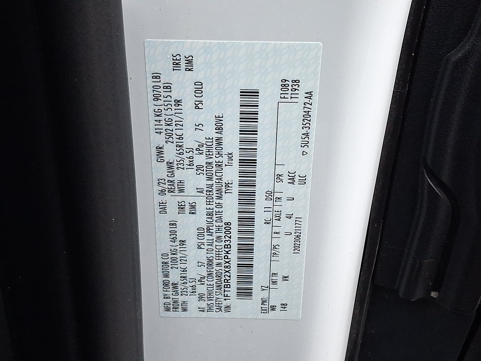 2023 Ford Transit Cargo Van 148 WB High Roof Cargo