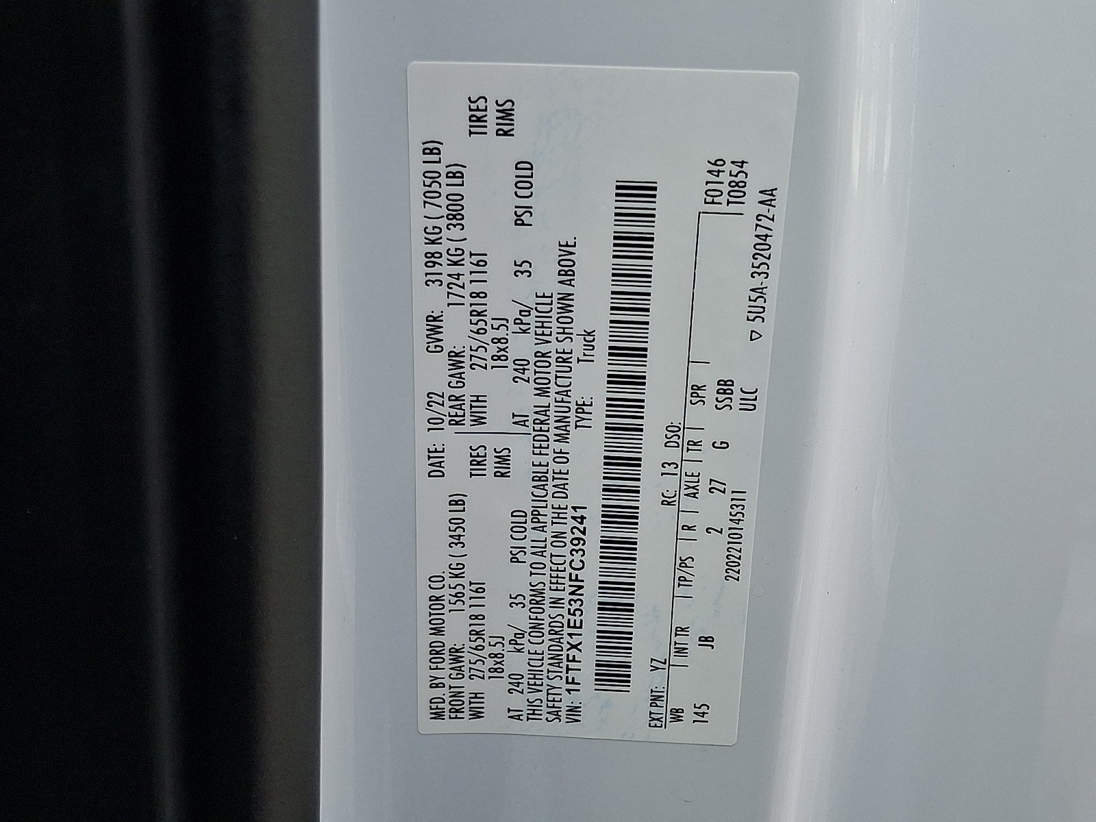2022 Ford F-150 XL