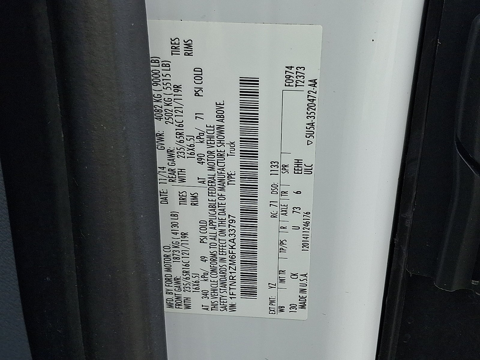 2015 Ford Transit-250 BLT