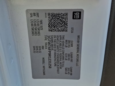 2024 GMC Savana Cargo RWD 2500 Regular Wheelbase Work Van