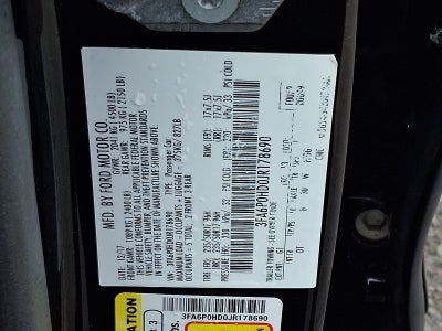 2018 Ford Fusion SE