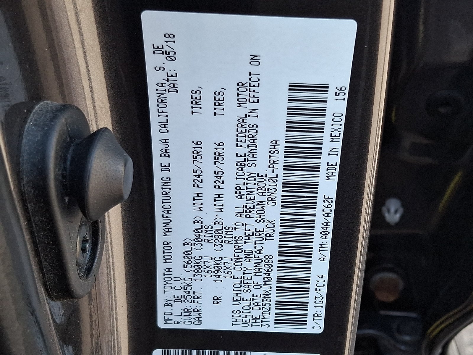2018 Toyota Tacoma SR5 V6