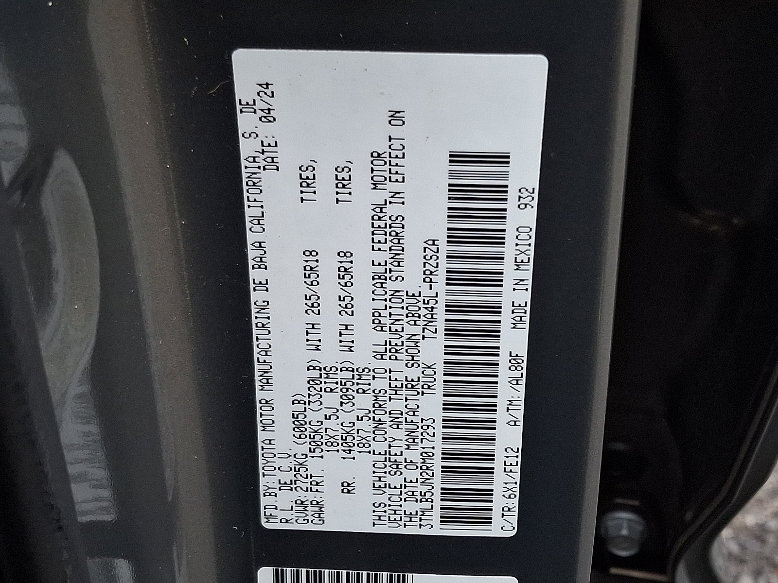 2024 Toyota Tacoma TRD Sport