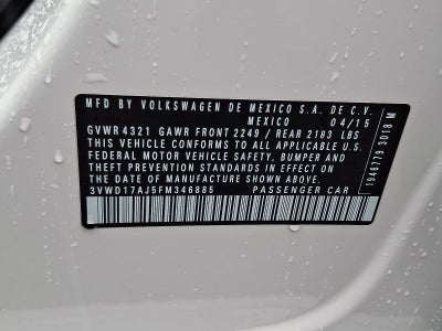 2015 Volkswagen Jetta 1.8T SE